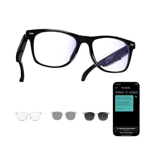 Multifunctional Translation Glasses, Business Office Voice Assistant High Quality Eyewear, Lightweight Durable Glasses, Real-Time Face-To-Face Translating, Ai Meeting Notes, No Boring Meetings!