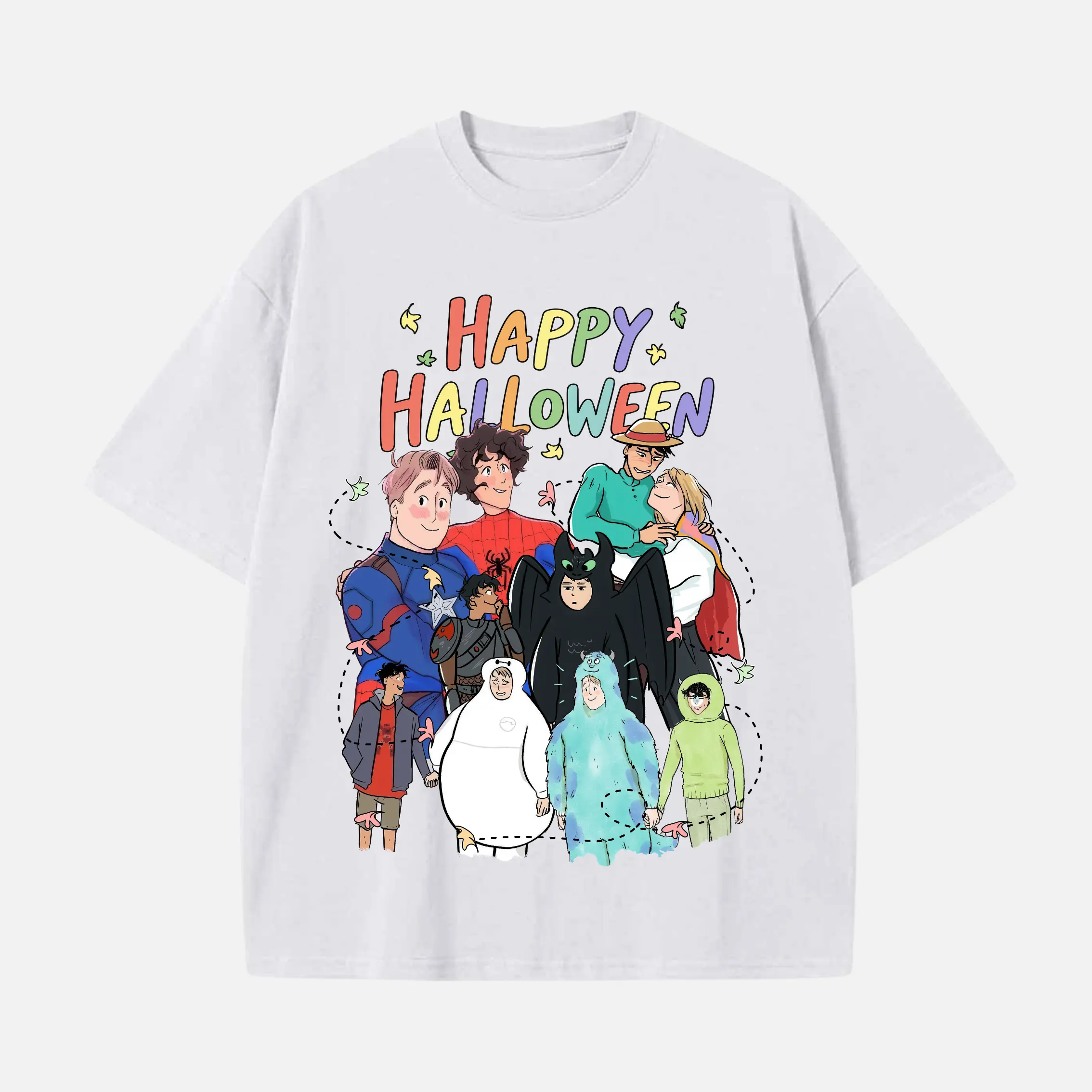 Nick & Charlie Halloween Costumes Collection T-Shirt, Heartstopper x Happy Halloween Tee, NickNelson x CharlieSpring Book Lovers Comfort Colors Fan Gift Top Unisex Top Sweatshirt Hoodie