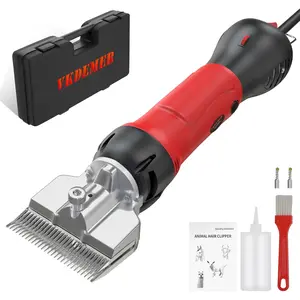 Horse Clippers 600W Professional Electric Horse Grooming Kit, Shaving Equine Clippers for Horses Goat Cattle Large Thick Coat Animals, 6 Speeds Heavy Duty Farm Livestock Haircut Trimmer