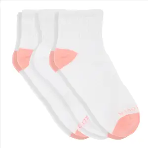 3-Pack Ladies Lightweight Quarter Socks