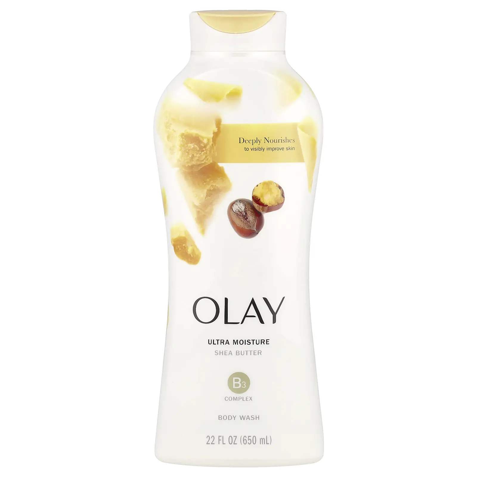 Olay Ultra Moisture Shea Butter Body Wash, 22 fl oz (650 ml)