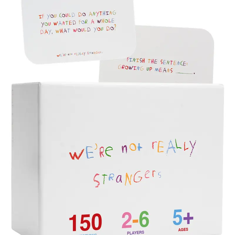 We're Not Really Strangers Kids Edition - 150 Conversation & Activity Cards for Kids, Adults, & Teens