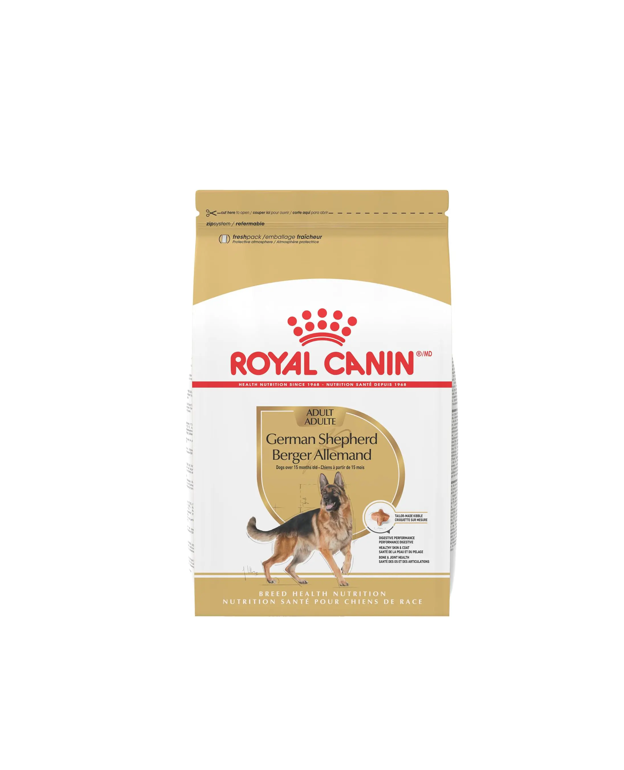 Royal Canin Breed Health Nutrition German Shepherd Adult Dry Dog Food, 17 lb Bag