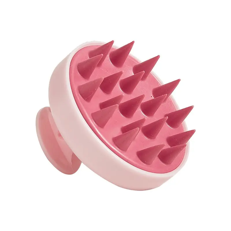 Silicone Shampoo Scalp Hair Massager Head Body Scalp Massage Brush Scalp Massage Brush Comb Magic Handle Brush Spa Massage Brush Shampoo Scrubber Head Massagers