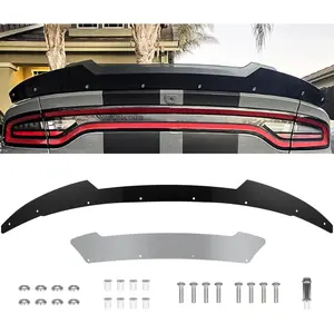Spoiler for Dodge Charger 2015-2023 SRT Hellcat & Scat Pack - 2 Piece Add-On Style Rear Spoiler with RivNut Tool Car Accessories Truck