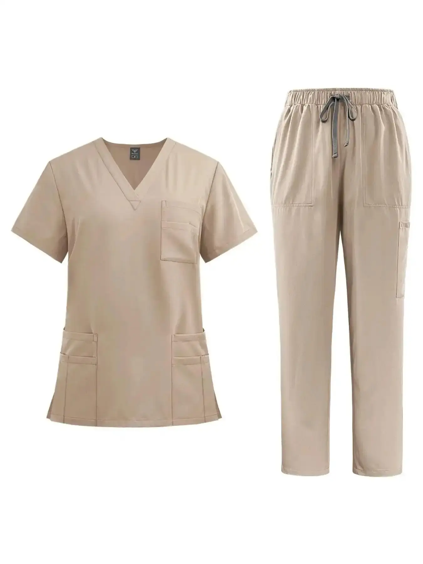 Summer Quick Drying Casual Comfortable Beauty Spa Sanatorium Pet Hospital Doctor Nurse Staff Workwear Uniforms Set for Men and Women polished figure flattering relaxed fit put together