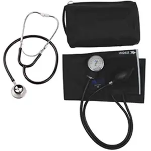 Mabis 01-260-021 MatchMates Dual Head Stethoscope Combination Kit - Black