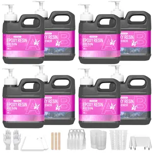 Epoxy Resin Kits 288 OZ，Large-Capacity Epoxy Resin Kit: Artwork Creation, Handmade DIY, Party Crafting!