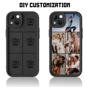 DIY pattern custom phone case, suitable for iPhone 11/12/13/14/15 PLUS/16 Pro Max/17 Air/PRO/PROMAX Apple series phone protective case, personalized customization for couples, customized photo exclusive customization
