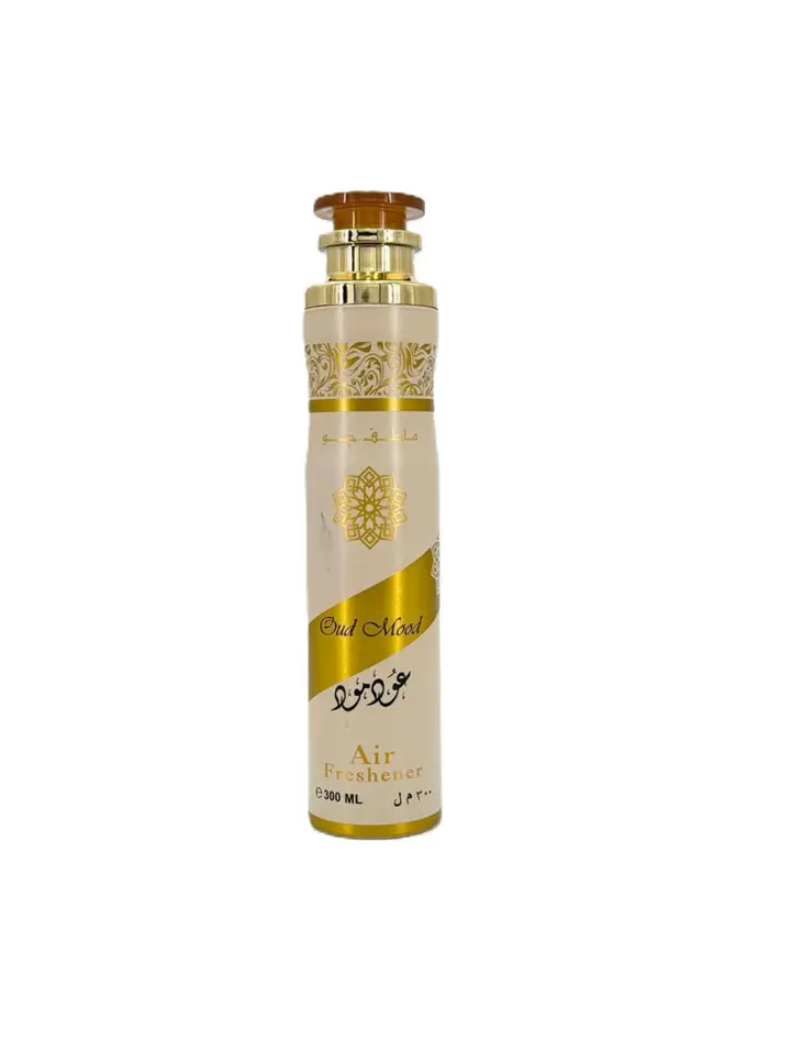 Lattafa Oud Mood Air Freshener Room Spray, Aromatic Home Fragrance with Smoky Vanilla, Saffron & Resins, Long-Lasting Scented Liquid, 10 fl oz, Aromatic Scents, Floral Blend Aroma, Home Fragrance Products, Bottle, Aroma For Home, Aromatic Smoky Vanilla