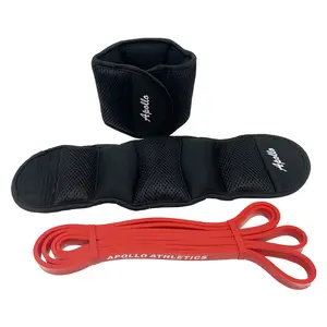 ESB-0.5+AW-5LB (a Pair), Ankle/Wrist Weights ,Resistance Bands, Pull Up Assist , Eexercise Bands, Long Resistance Bands Set for Working Out, Fitness, Training, Physical Therapy for Men Women
