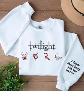 Twilight Embroidered Sweatshirt, Twilight Saga Hoodie, Vampire Shirt, Bookish Gift