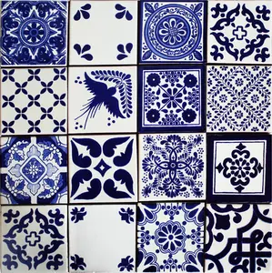 TalaMex Escalona Mexican Tile Set Backsplash Mural