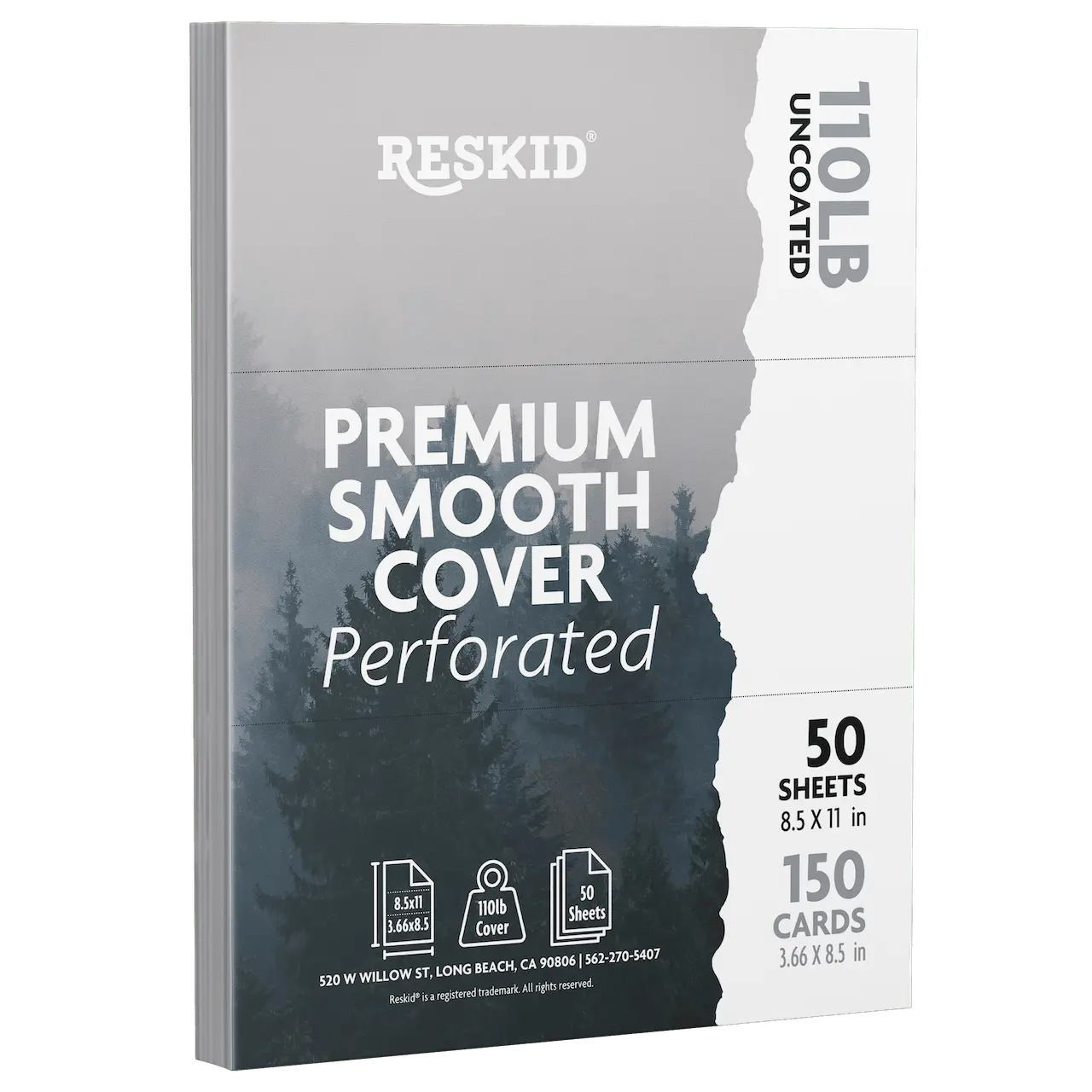 Perforated Cardstock 8.5x11 110lb | Premium Paper