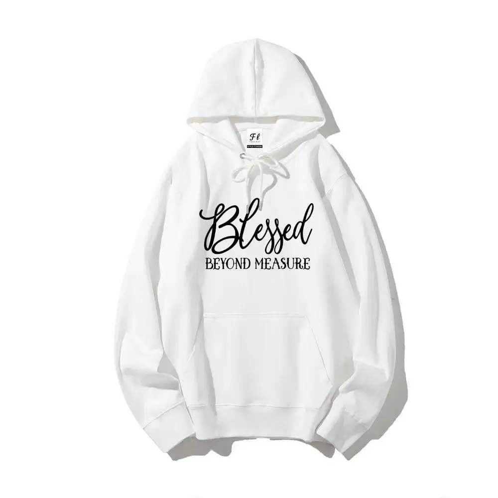 EraThreads Spread Positivity and Gratitude with This Blessed Beyond Measure Hoodie! A Perfect Reminder of All the Blessings in Life and a Cozy Addition to Your Wardrobe.