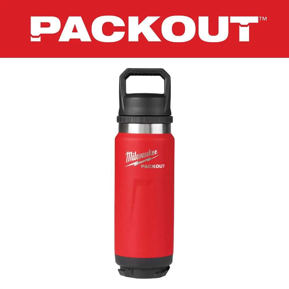 Red 24 oz. Insulated Drinkware Flask with Chug Lid, Flasks
