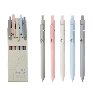 Pilot Simple Morandi Gel Pen - Black Ink, 0.42mm Tip, Soft-Touch Plastic Body, 15cm Length, Minimalist Design, Classic Morandi Tones