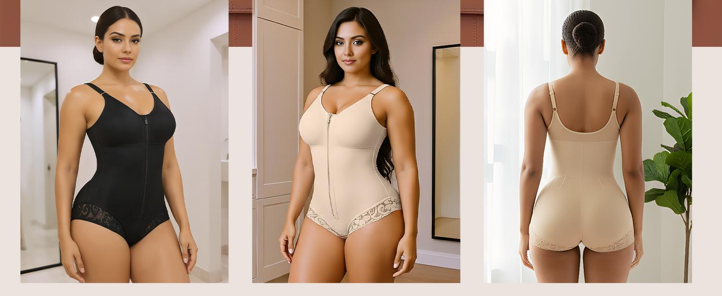 YIANNA Overbust Fajas Colombianas Shapewear for Women Tummy Control Brief Shaper Girdles Compression Garment YIANNA Overbust Fajas Colombianas Shapewear for Women Tummy Control Brief Shaper Girdles Compression Garment