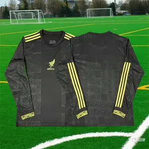 2025 Mexico National Soccer Team Home Black Long Sleeve Soccer Jersey