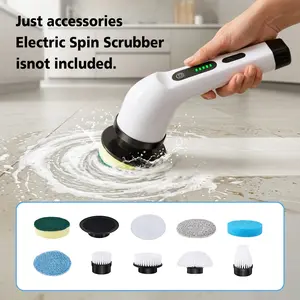 2026 New Electric Spin Scrubber — Cordless Design, IPX7 Waterproof Rating, Multi-Surface Versatility; Ultra-Long Battery Life, Adjustable Speed, Extendable Handle; A Multifunctional Cleaning Kit Designed Specifically for Bathrooms and Kitchens.