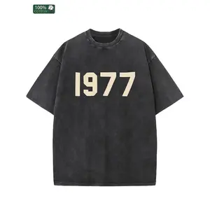 Essential 1977 Casual T-Shirt – Durable Combed Cotton, Batik Washed, Street Style Staple