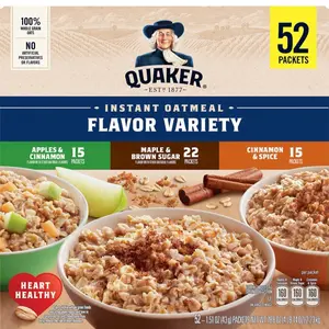 Instant Oatmeal Variety Pack, 78.8 oz, 52 Pack