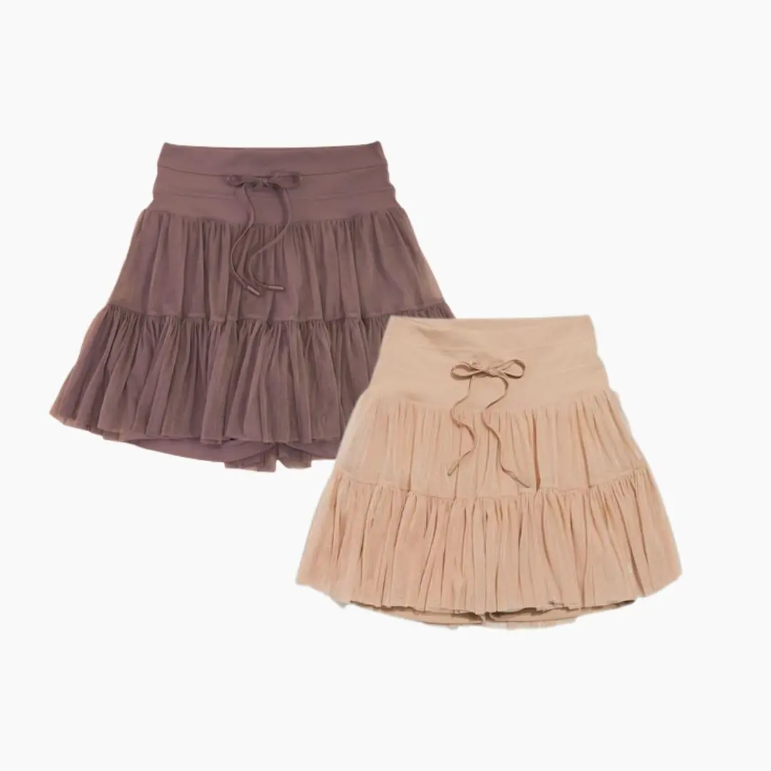 Capsule Colors TikTok Exclusive Bundle - Peppercorn x Café au Lait Pirouette Skort