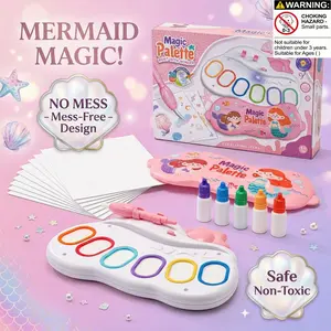 Magic Paint Brush Set, Art Marker, Art Markers Pen, Art Marker Pens, Educational Color Recognition Toy, Birthday Gift for Boys and Girls, Includes 20 Sheets, Requires Aa Batteries