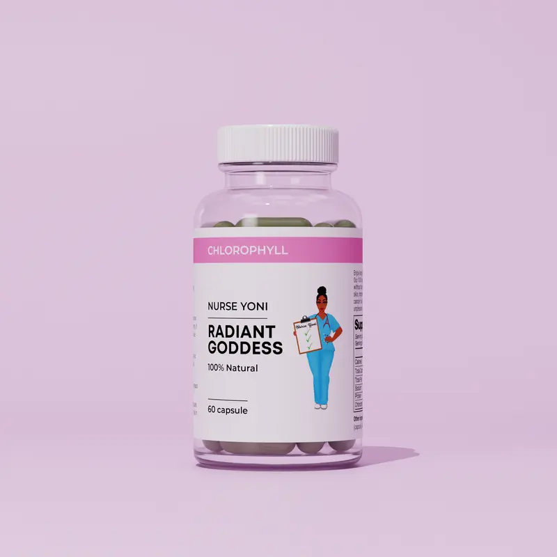 Radiant Goddess Chlorophyll Supplements by Nurse Yoni - Enhance Your Vitality and Inner Glow Naturally Healthcare Fitness