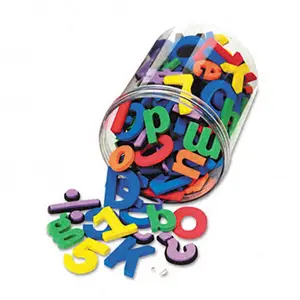212 MAIN Chenille Kraft Wonderfoam Magnetic Alphabet Letters - Colorful Assorted Foam Set with Magnetic Back, Preschool Alphabet Tool, Early Education Learning Tool