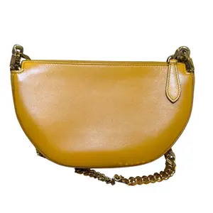 Pre-owned BURBERRY leather Shoulder Bags Olympia Limited Edition in Marigold 295 of 300