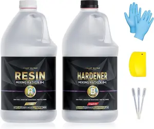 Epoxy  1 Gallon for Arts, Crafts, Casting Coating -  Clear, Self Leveling, , No BPA (0.5 Gal  + 0.5 Gal Hardener) (3.78L)
