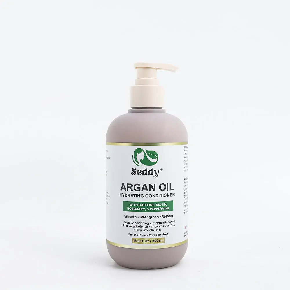 Argan Oil Hydrating Conditioner with Caffeine, Biotin, Rosemary, and peppermint - 16.9 Fl. OZ