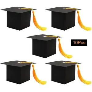 10 count Graduation  Box for Party Grad Cap Candy Boxes Graduation  Candy  Boxes for Graduation Party Favor Decorations