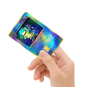 Holographic Custom Blastoise Card Debit Card Skin - Credit Card Sticker, Easy to install and remove, Suitable for small chips