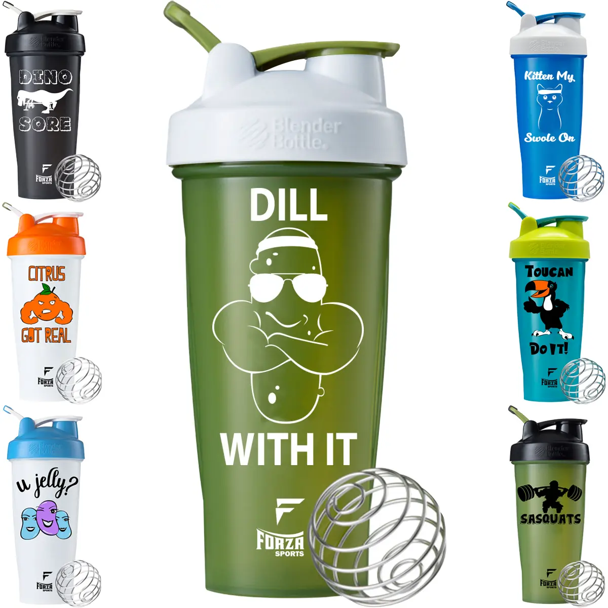 Blender Bottle x Forza Sports Classic 28 oz. Shaker Mixer Cup with Loop Top