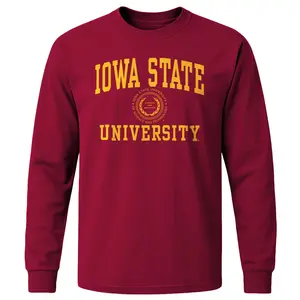 Iowa State University Heritage Long Sleeve T-Shirt (Cardinal)