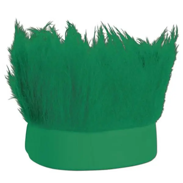 212 MAIN Puffy Fringe Green Hairy Headband - Unisex, 1 Size, St. Patrick's Festive Sports Accessory, Home & Party Supplies Essential, Case of 12