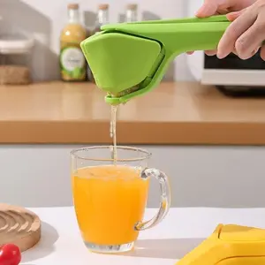 2026 New  Food Grade Stainless Steel Citrus Squeezer, Manual Hand Press Lemon Lime Juicer, Easy Clean Portable Kitchen Gadget for Home Bar Summer Drinks