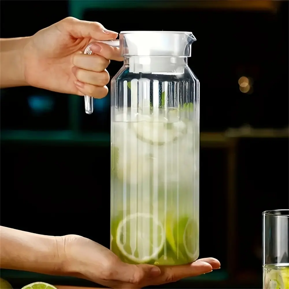 Transparent Acrylic Juice Drink Carafe Cup, Cold Fruit Container, Narrow Neck Beverage Jar, Outdoor Picnic Party Use Drinkware, Easy To Clean, Water Bottle Jug, Pitchers, Water Jugs