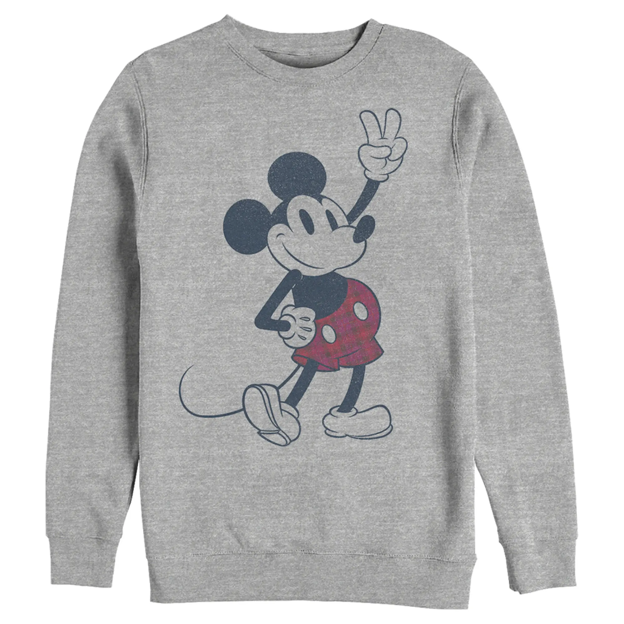 Men's Mickey & Friends Plaid Mickey Mouse Retro Sweatshirt