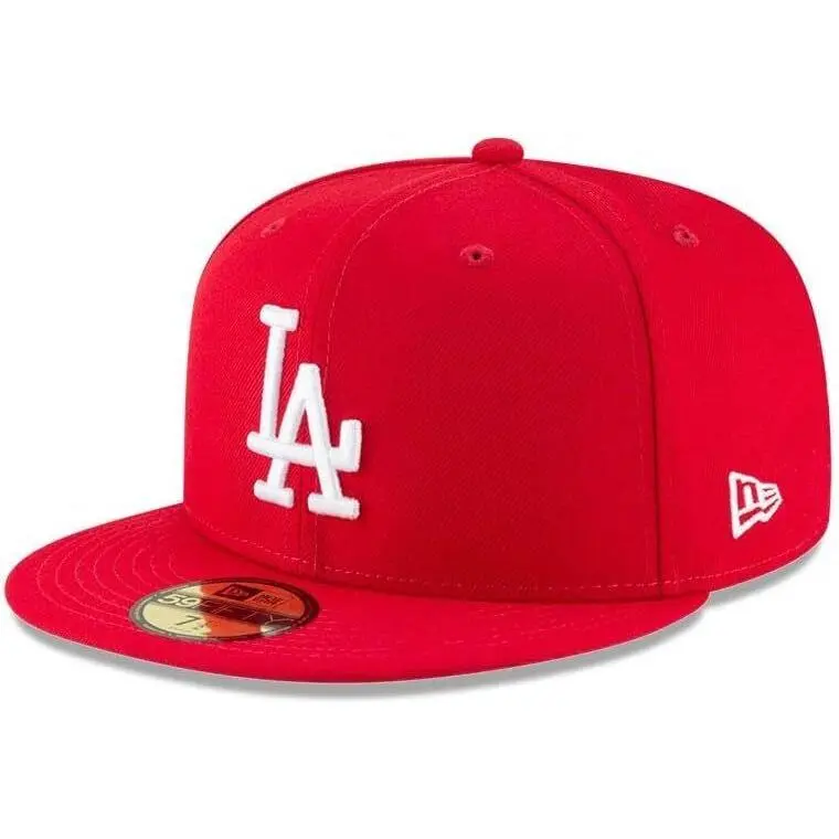 New Era MLB Basic Los Angeles Dodgers 59Fifty Fitted Baseball Cap - Scarlet Red 11591141