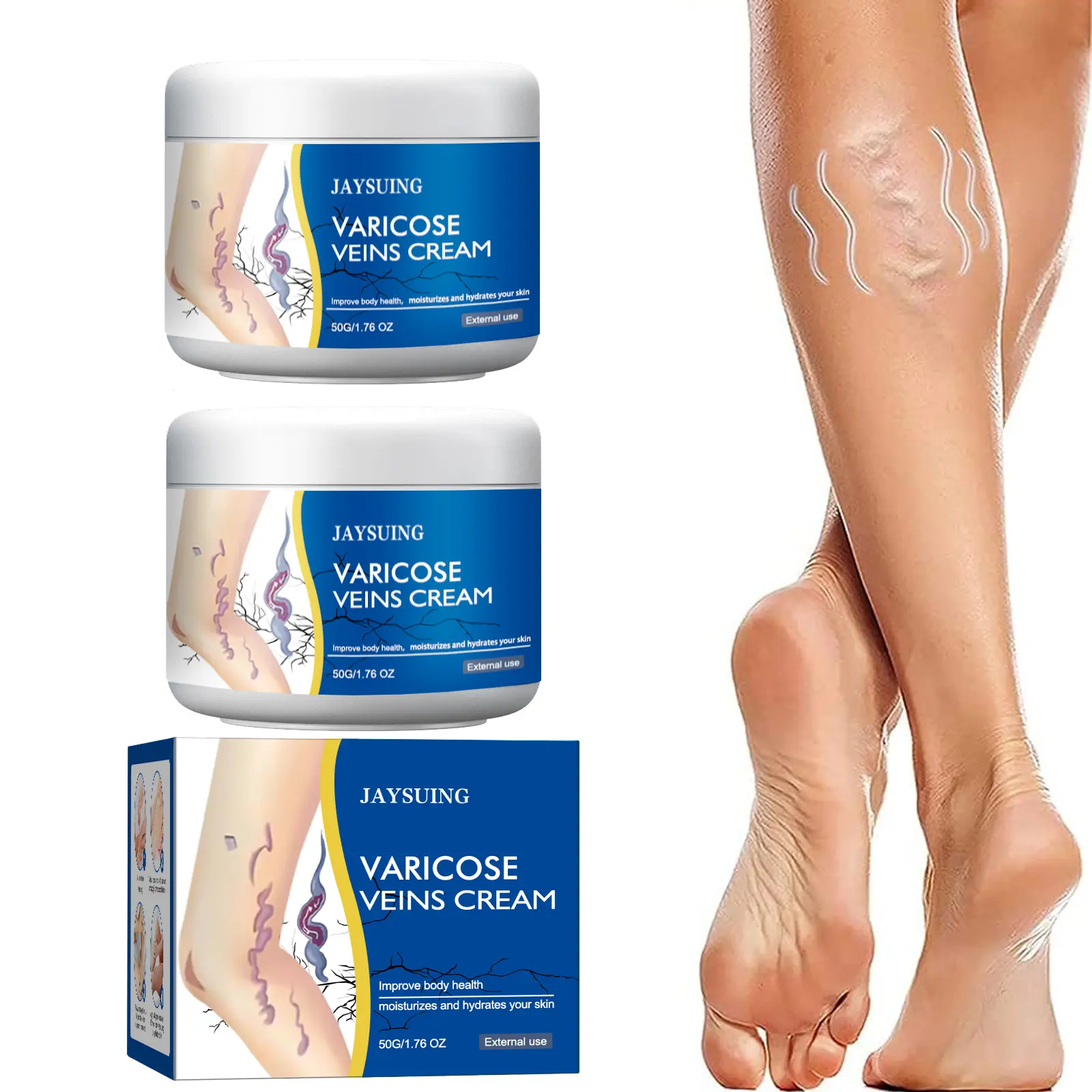 JAYSUING Herbal Varicose Vein Relief Liquid Spray, 50ml Unisex Body Care Moisturizer, Hydrating Soothing Aftercare Body Lotion for Tired Legs (Beauty & Personal Care), Adults, Spray On Skin, 50G, Aftercare Body Lotions & Creams