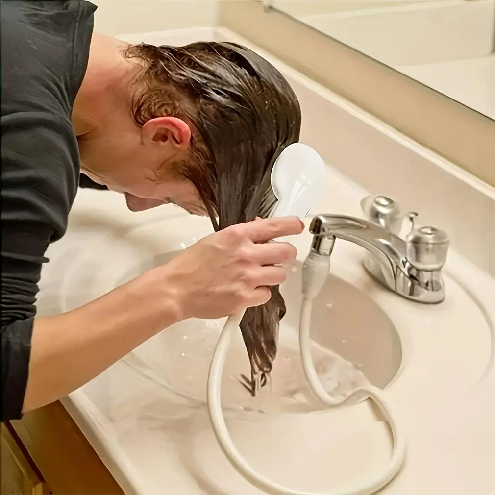 Portable Sink Faucet Sprayer Attachment, Multifunctional Faucet Nozzle, Easy To Install & Operate Sink Faucet Accessories, Suitable for Home & Outdoor Use, Faucet Aerator Extension, Faucet Extender