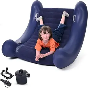 Air Cloud Inflatable Durable Sensory Rocker Chair for Kids Toddlers 42”x42”x46” - Sensory Chair for Autistic ADHD Children Indoor Outdoor Rocking Seat w/Air Pump & Repair Kit