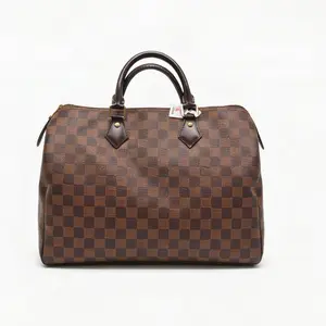 Pre-owned Louis Vuitton LV Brown Chessboard Grid Speedy30 Handheld Tote Bag 30*17.5*22cm th260411068 ACTIVITY