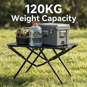 Portable Folding Camping Table with Modular Panels, Lightweight Foldable Outdoor Picnic and BBQ Grill Table, Compact Camping Desk for Hiking, Travel, Picnic, Backyard BBQ, and Outdoor Cooking, Portable Table for Camping Gear and Outdoor Activities
