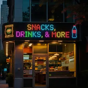 HYPERLITE Programmable Scrolling LED Sign – App Controlled Bendable LED Signs & Digital Sign, Replaces Neon Sign, USB Open Sign for Storefront, Birthday, Party, IP65 Waterproof Multiple Sizes Flexible screen memorialday summervibes