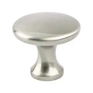 Berenson  29 mm dia. Advantage Plus 7 Knob with Brushed Nickel