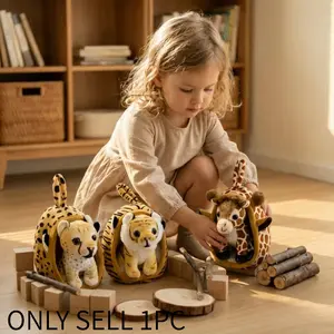 Cute Cartoon Plush Toys, Soft Siberian Husky Stuffed Animal, Unisex Birthday Gift for Kids and Adults, Adorable Lion Tiger Leopard